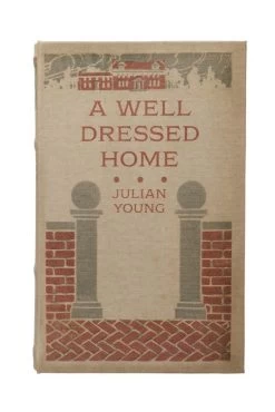 "A Well Dressed Home" Canvas Book Storage Box
