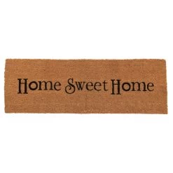 "Home Sweet Home" OVERSIZED Natural Coir Long Double Doormat