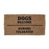 Creative Co-Op Dogs Welcome Door Mat