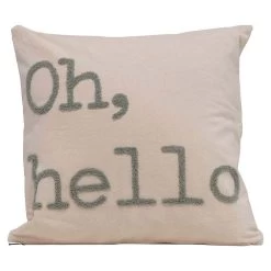 Creative Co-Op Oh, Hello Throw Pillow