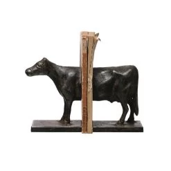 Cast Iron Cow Bookends