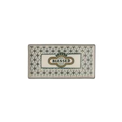 Creative Co-Op Truly Blessed Stoneware Platter