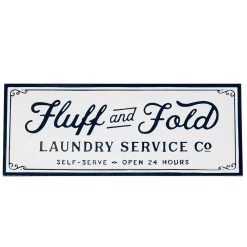 Creative Co-Op Fluff And Fold Laundry Service Wall Decor