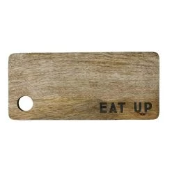 Creative Co-Op Mango Wood Eat Up Cutting Board