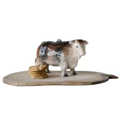 Creative Co-Op Ceramic Vintage Reproduction Bull Cookie Jar