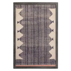 Mango Wood Framed Cotton Wall Decor