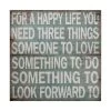 For A Happy Life Wall Decor