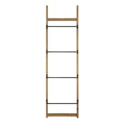 Metal And Wood Wall Rack