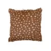 Creative Co-Op Goat Fur Brown And White Accent Pillow