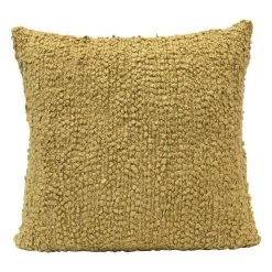 Square Wool Blend Boucle Accent Pillow