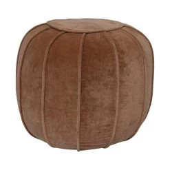 Cotton Velvet Pouf
