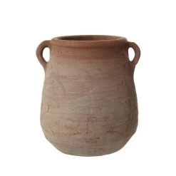 White Wash Terra Cotta Urn
