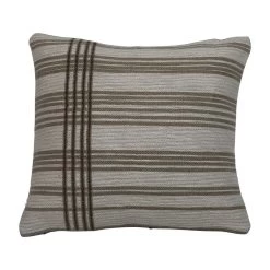 Creative Co-Op Jacquard Pillow With Stripes