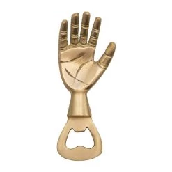 Creative Co-Op Brass Hand Bottle Opener