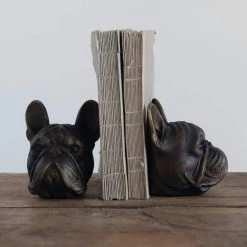 Creative Co-Op Dog Head Book Ends