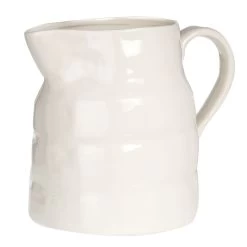 Creative Co-Op Stoneware Vintage Pitcher