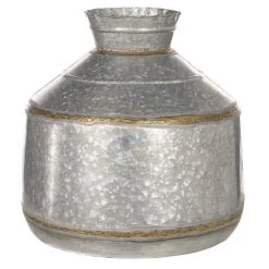 Round Galvanized Metal Container