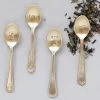 Brass Spoons With Engraved Saying, 4 Style Options