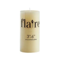 Unscented Pillar Candle By Flaire, Assorted Size Options -Creative Co-op Sales Store cd2009
