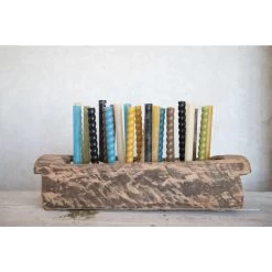 Twisted Taper Candles, Boxed Set Of 2, Various Color Options