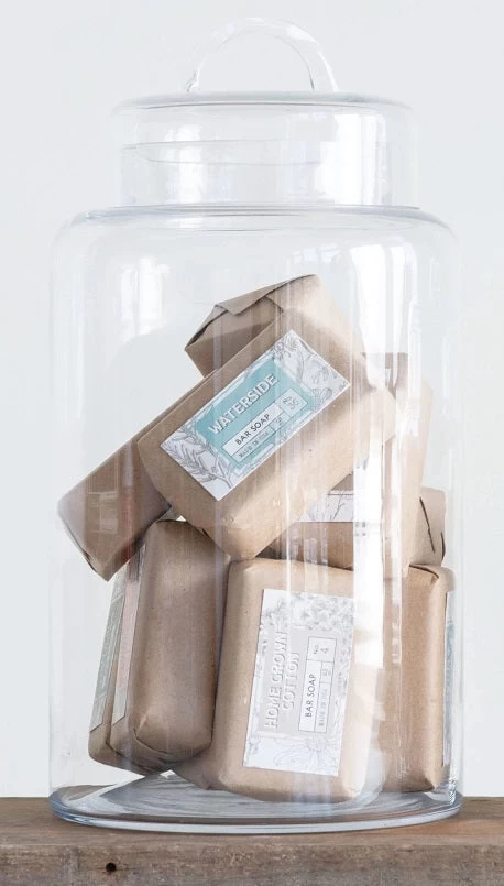 Glass Canister With Lid (Pick Up Only) 1 Glass Canister With Lid (Pick Up Only)