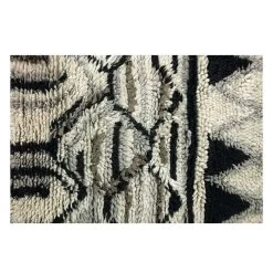 Wool Patterned Gray And Black Shag Runner -Creative Co-op Sales Store df3607 4