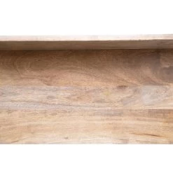 Metal Shelf With Rod And Four Mango Wood Shelves, Gunmetal Finish & Natural (Pick Up Only) -Creative Co-op Sales Store df3670 2