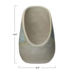 Stoneware Spoon Rest, Reactive Glaze, Blue -Creative Co-op Sales Store df4061 4