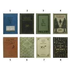 Canvas Book Storage Box, 8 Style Options -Creative Co-op Sales Store df4184a1