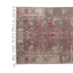 Woven Cotton Distressed Print Rug With Braided Fringe, Multi Color (Pick Up Only) -Creative Co-op Sales Store df5605 4