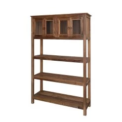 Reclaimed Wood Cabinet With 4 Glass Doors & 3 Shelves (Pick Up Only) 5 Reclaimed Wood Cabinet With 4 Glass Doors & 3 Shelves (Pick Up Only) -Creative Co-op Sales Store df5913 4