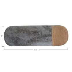 Marble & Mango Wood Serving Board, Grey & Natural 5 Marble & Mango Wood Serving Board, Grey & Natural -Creative Co-op Sales Store df7375 9