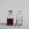 Hammered Glass Drink Decanter With Top (Pick Up Only)