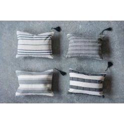 Cotton Zipper Pouch With Stripes & Tassel -Creative Co-op Sales Store image 0b55012b bc5e 4bd1 a4d8 57ca3ce1c3a2