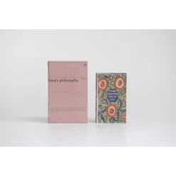 Canvas Book Storage Box “Love’s Philosophy", 2 Size/Style Options