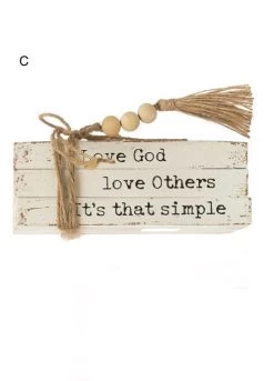 Wood Block Books With Saying & Jute Tie, 4 Style Options -Creative Co-op Sales Store image 52409572 e11f 424e 9d9a 2ad7cb8a3b38