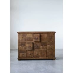 Mango Wood Cabinet With 15 Drawers (Special Order Available - Pick Up Only)