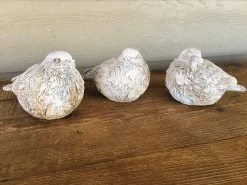 5 1/2" Resin Bird, White Rusty Finish, 3 Style Options -Creative Co-op Sales Store image b2762b3b 6f65 4ba7 9bec dcdb3ffc040c