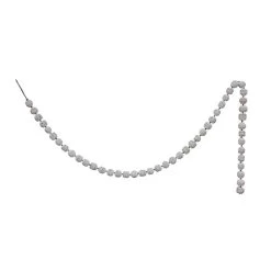 White Wood Bead “Marshmallow” Garland 72” -Creative Co-op Sales Store image bb17acfd 82ba 4a6b 8b23 fe6d48510a41