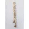 Mango Wood Bead Garland With Jute Tassels 60” L