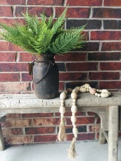 Mango Wood Bead Garland With Jute Tassels 60” L -Creative Co-op Sales Store image ecc4476b ea7b 4457 9a57 86086855ed3f