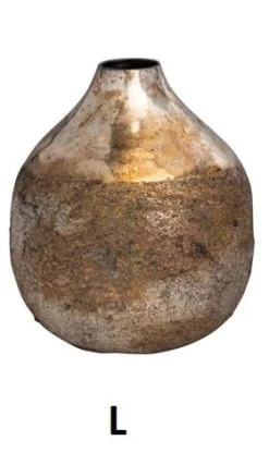 Metal Vase With Burnt Gold Finish, 3 Size Options -Creative Co-op Sales Store l f0b1c9f4 5961 477f 93ba 943b070a7ffb