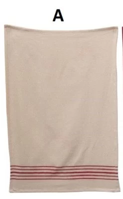 Woven Cotton Christmas Kitchen Towel, Red, 3 Style Options -Creative Co-op Sales Store xm6938aa