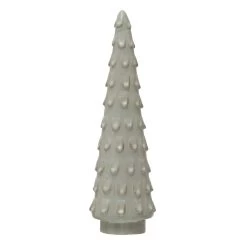 Stoneware Tree, Reactive Glaze, White