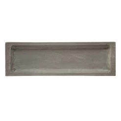 Decorative Paulownia Wood Tray, Gray