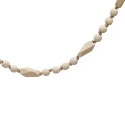 72"L Paulownia Wood Bead Garland, Natural -Creative Co-op Sales Store xm8779 2