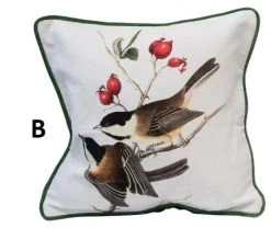 Vintage Reproduction Bird Pillow With Velvet Back -Creative Co-op Sales Store xm8958aaab