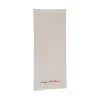72" Cotton Table Runner With Embroidery "Merry Christmas", Cream & Red
